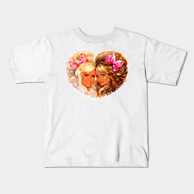 PARIS & NICOLE Kids T-Shirt by helloVONK